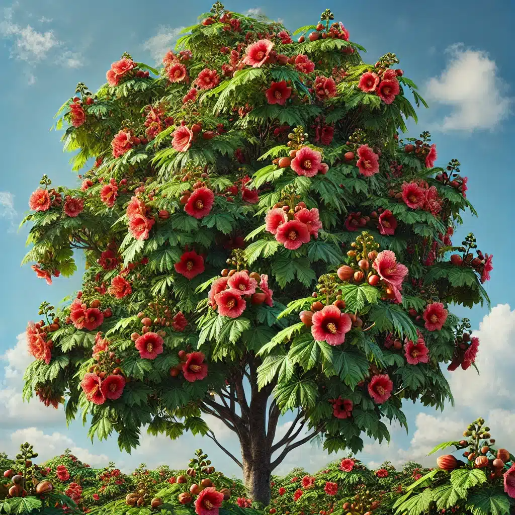 Portia Tree Starter Plant - Thespesia grandiflora 12-24" | Tropical Flowering Tree