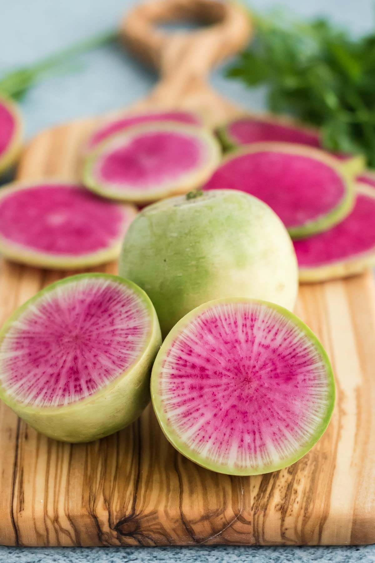 Watermelon Radish Seeds - Heirloom, Non-GMO, Pink Flesh, Mild & Sweet (60 Days)